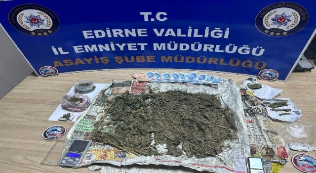 Edirne’de 460 gram esrar ele geçirildi: 2 gözaltı