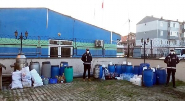 Tekirdağ’da 910 litre ’sahte içki’ ele geçirildi