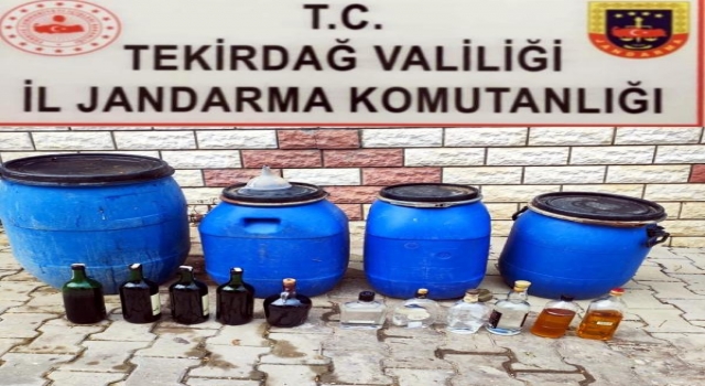 Tekirdağ’da 240 litre sahte içki ele geçirildi