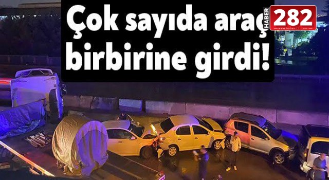 5 ARAÇ BİRBİRİNE GİRDİ!