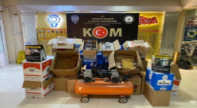 Tekirdağ’da kaçak tütün operasyonunda 3 gözaltı