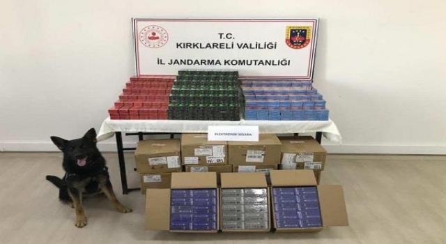 Kırklareli’de 550 bin lira değerinde kaçak sigara ele geçirildi