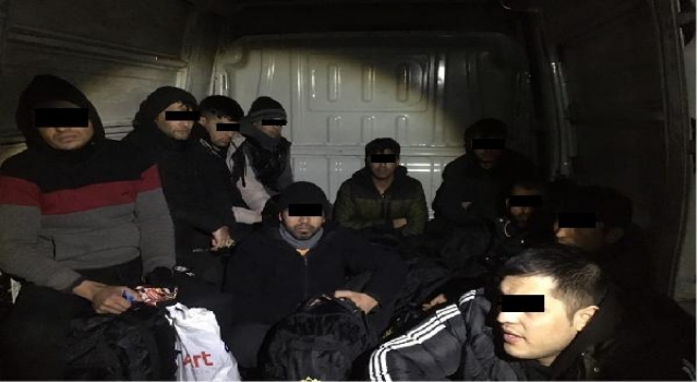 Kırklareli’nde Afganistanlı 10 kaçak göçmen yakalandı