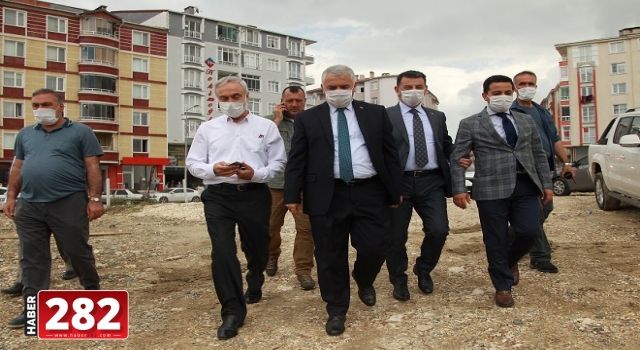 Tekirdağ Valisi Yıldırım selden zarar gören alanlarda incelemede bulundu: