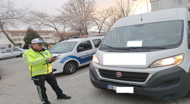 Kırklareli’nde okul servisleri denetlendi
