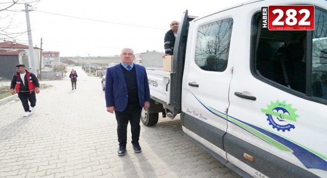 Ergene Belediyesi’nden vatandaşlara erzak desteği