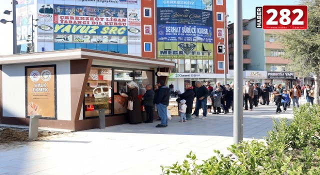 ÇERKEZKÖY BELEDİYESİ HALK EKMEK BÜFELERİMİZDE SATIŞLAR BAŞLADI