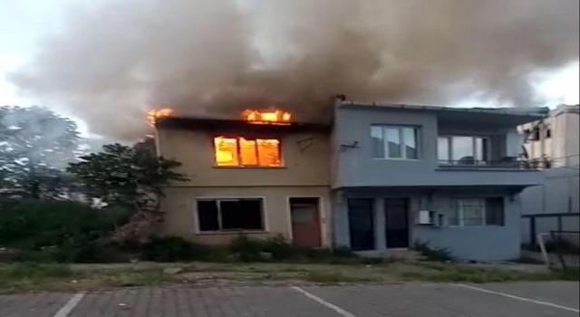Tekirdağ’da metruk binada yangın