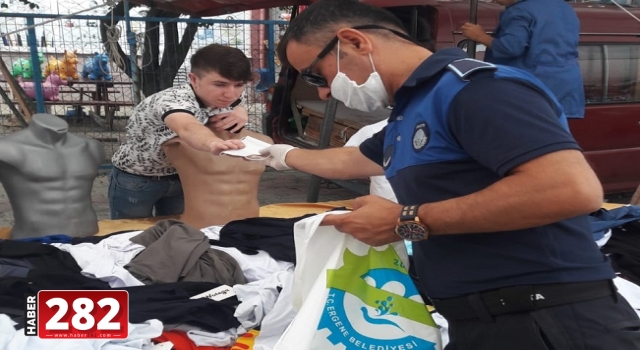 Ergene Belediyesi Semt Pazarlarında Önlem ve Tedbirlerine Devam Ediyor