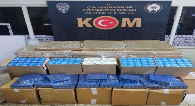 Tekirdağ’da 845 bin makaron ele geçirildi