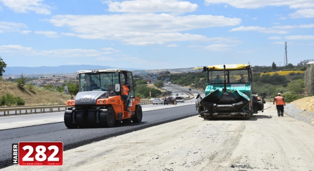 ŞEHİR HASTANESİNDE YOL YAPIM ÇALIŞMALARINDA SONA YAKLAŞILDI
