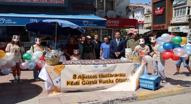 Keşan’da, 8 Ağustos Uluslararası Kedi Günü etkinliği