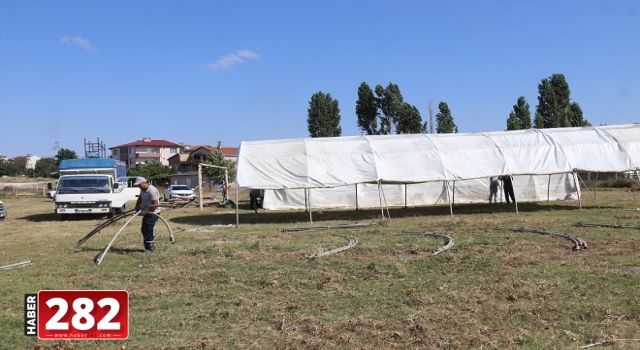 Ergene Belediyesi Kurban Satış ve Kesim Alanını Kuruyor