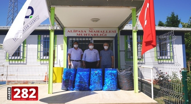 Alipaşa Mahallesi’nden Mavi Kapak Kampanyasına Destek