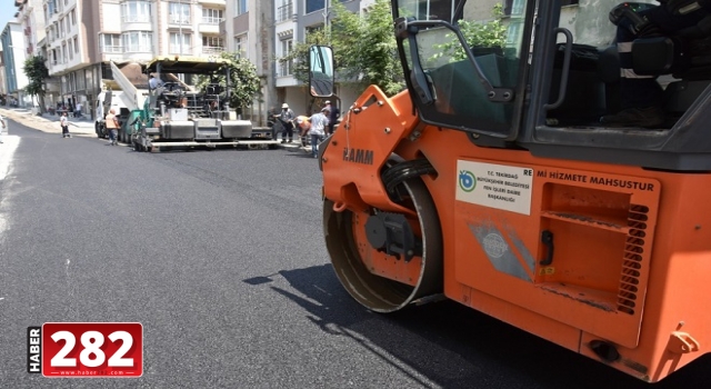Nazırlar Caddesi’ndeki Sıcak Asfalt Serimi Tamamlandı