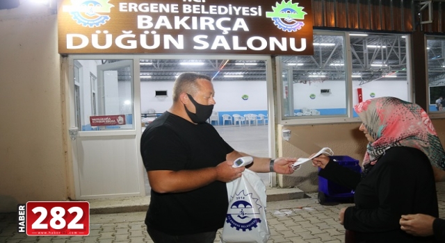 Ergene Belediyesi Düğün Salonlarında da Virüse Karşı Sıkı Önlem Alınıyor