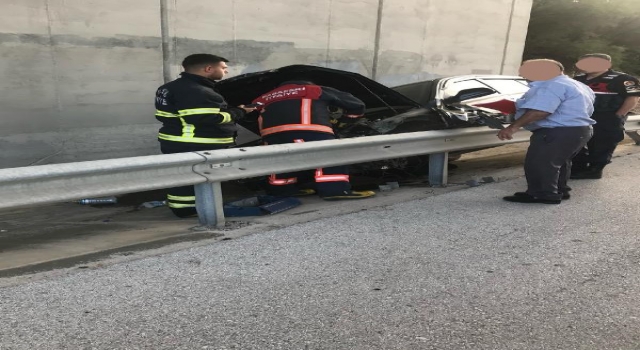 Kırklareli’nde araçta sıkışan sürücü kurtarıldı