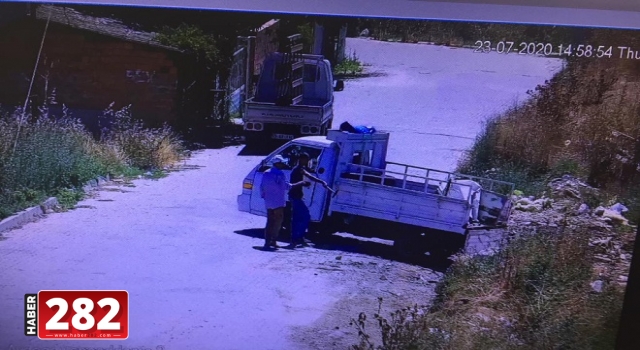 Kaçak hafriyat dökümü kameraya yakalandı