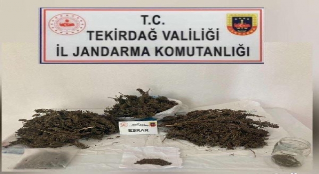 Tekirdağ’da uyuşturucu ticareti suçundan 2 şüpheli gözaltına alındı