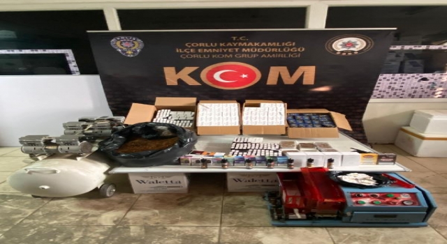 Tekirdağ’da kaçak tütün operasyonu