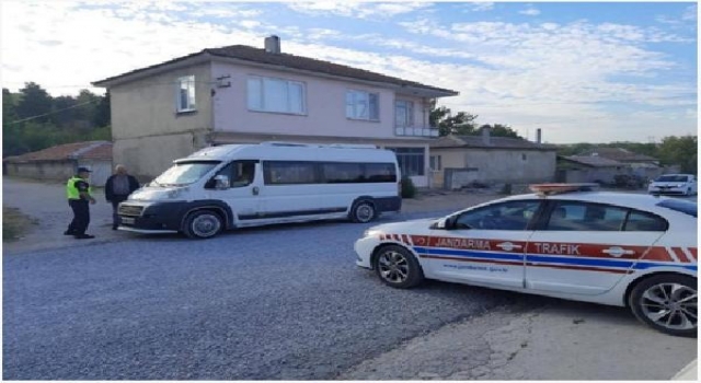 Kırklareli’nde jandarma 960 sürücüye ceza yazdı