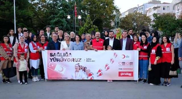 Türk Kızılayı’ndan Kırklareli’de ’sağlıklı yaşam’ yürüyüşü