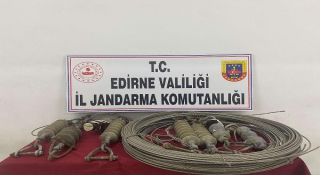 Edirne’de elektrik kablosu hırsızlığına gözaltı