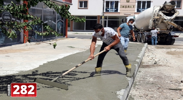 SENCAR SOKAK’TA BETON KALDIRIM YAPIMI TAMAMLANDI