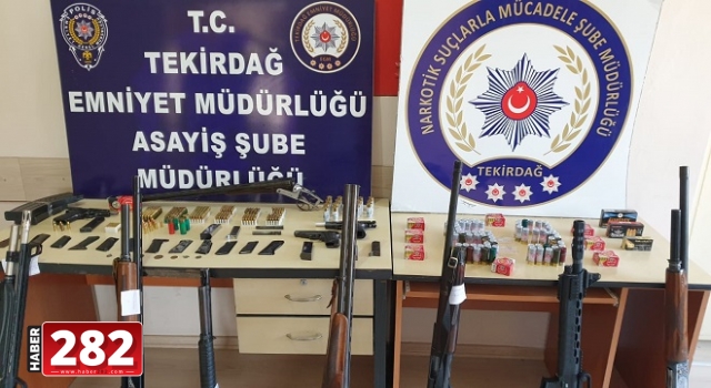 Tekirdağ'da helikopter destekli kaçakçılık ve uyuşturucu operasyonu