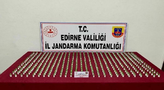 Edirne’de kaçak 490 hormon ilacı ele geçirildi
