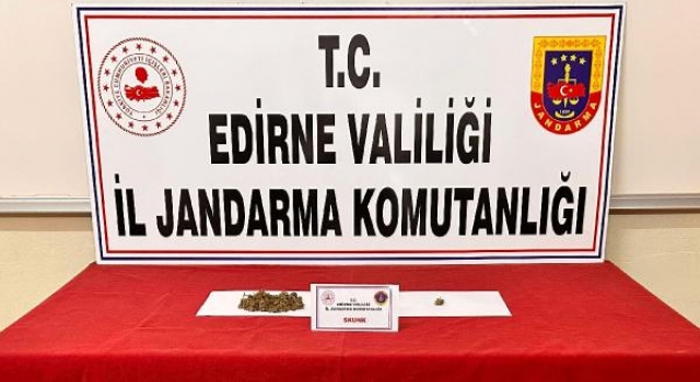 Edirne’de 30 gram esrar ele geçirildi; 1 tutuklama