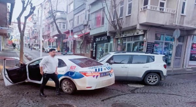 Malkara’da kaza; 1 polis yaralı