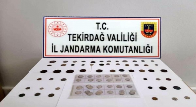 Tekirdağ’da 82 sikke ele geçirildi