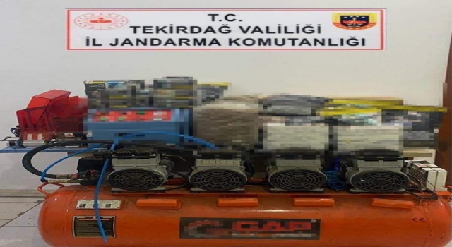 Tekirdağ’da kaçak tütün ele geçirildi
