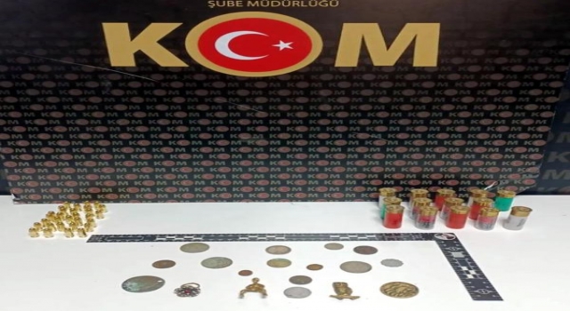 Kırklareli’de 18 sikke ve obje ele geçirildi