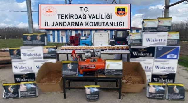 Tekirdağ’da 120 bin makaron ele geçirildi