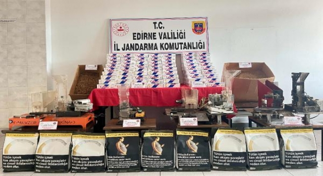 Edirne’de 56 bin 440 makaron ele geçirildi