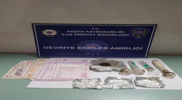 Edirne’de uyuşturucuyla yakalanan 4 şüpheliye gözaltı
