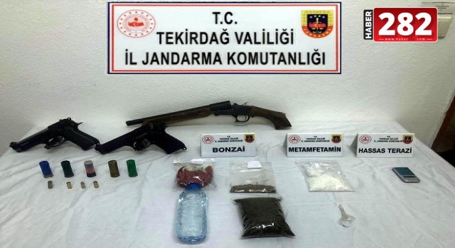 Tekirdağ'da uyuşturucu ticareti yapan 2 şüpheli yakalandı