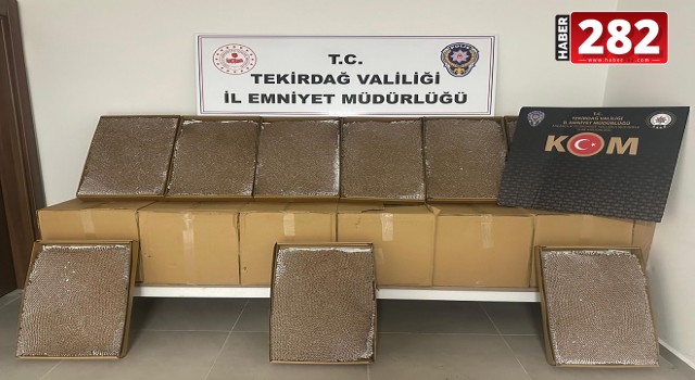 Tekirdağ’da 200 bin makaron ele geçirildi