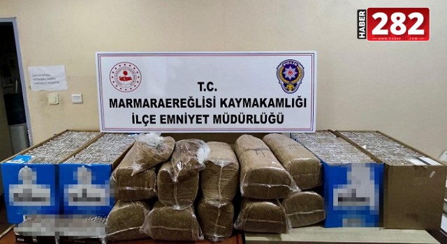 Tekirdağ'da 273 bin 600 makaron ele geçirildi