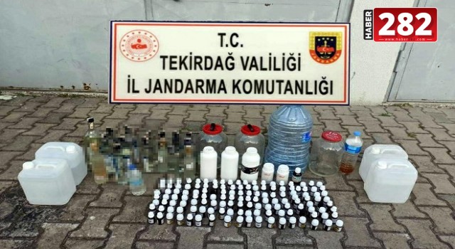 Tekirdağ'da sahte içki ele geçirildi