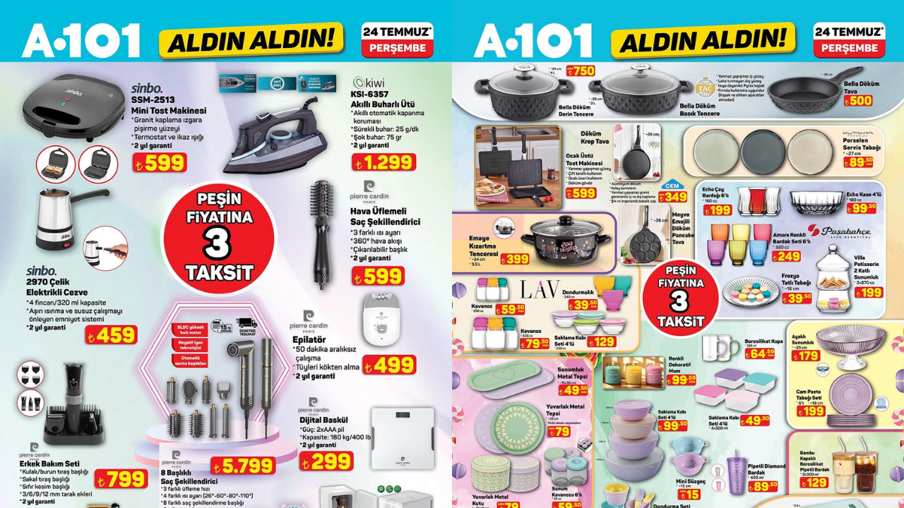 A101’e Erkek Bakım Seti ve Mini Fan Geliyor! A101 24 Temmuz Aktüel Kataloğu!
