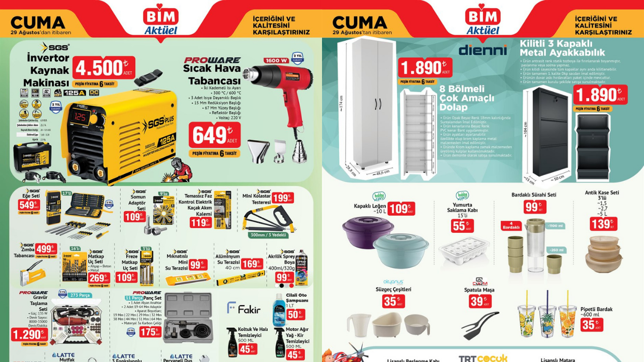 BİM’e Vakum Makinesi Geliyor! BİM 29 Ağustos Aktüel Kataloğu!