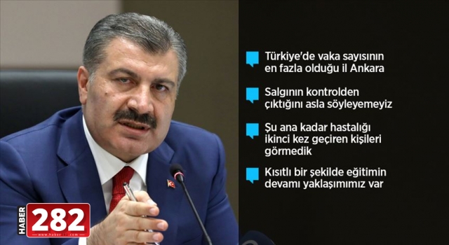Sağlık Bakanı Koca: Koronavirüsün birinci dalgasının ikinci pikini yaşıyoruz