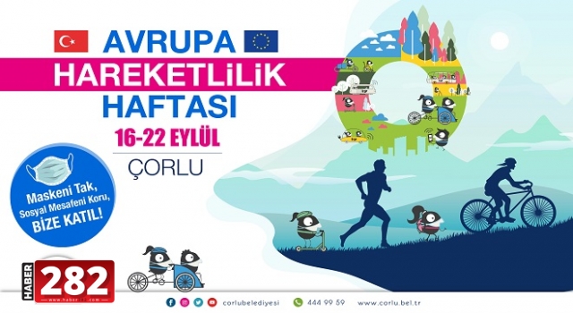 Çorlu’da Avrupa Hareketlilik Haftası Etkinlikleri Başlıyor