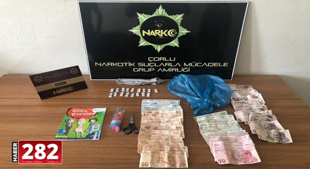 Çorlu'da uyuşturucu operasyonunda 1 kişi yakalandı