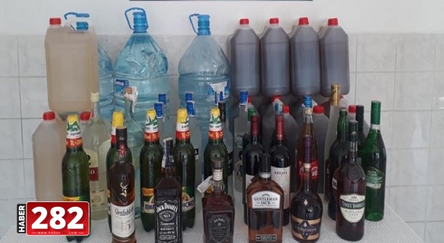 Tekirdağ'da 751 litre sahte ve kaçak içki ele geçirildi