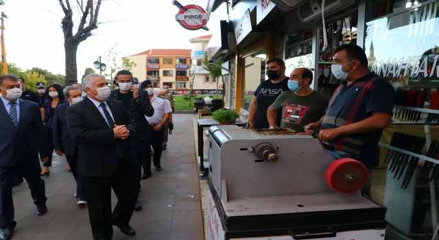 Tekirdağ Valisi Aziz Yıldırım, Kovid19 denetimlerine katıldı