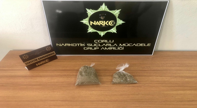 Çorlu’da uyuşturucu operasyonunda 1 kişi gözaltına alındı